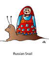 Cartoon: Russian Snail (small) by Alexei Talimonov tagged russian,snail