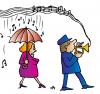 Cartoon: Singing In The Rain (small) by Alexei Talimonov tagged music