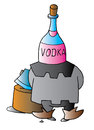 Cartoon: Vodka (small) by Alexei Talimonov tagged vodka,alcohol,drinking