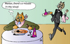 Cartoon: Waiter! (small) by Alexei Talimonov tagged waiter,cat