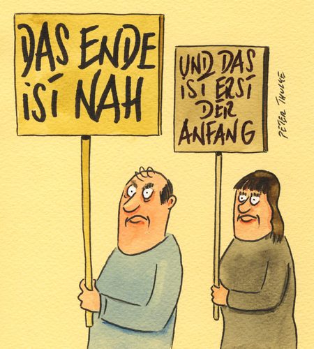 Cartoon: ende (medium) by Peter Thulke tagged ende,ende