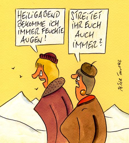 Cartoon: heiligabend (medium) by Peter Thulke tagged weihnachten,weihnachten