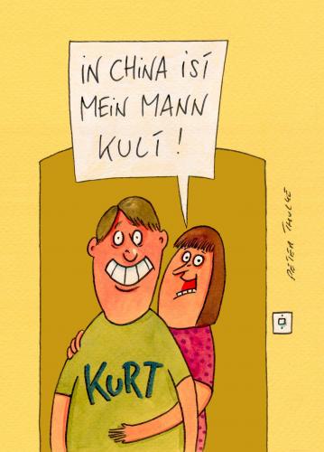 Cartoon: kult (medium) by Peter Thulke tagged china