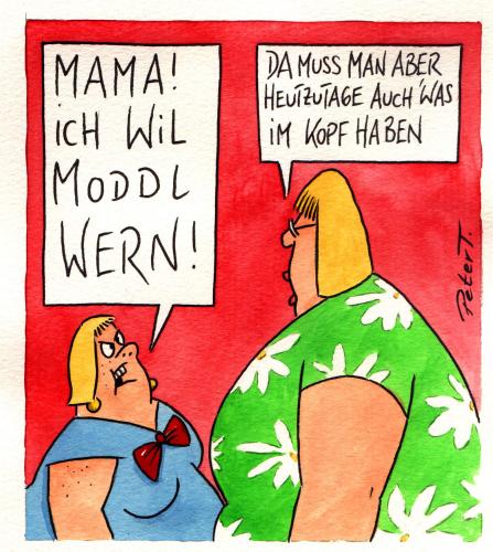 Cartoon: moddl (medium) by Peter Thulke tagged jugend,pubertät,eltern,jugend,jugendkultur,beauty,schönheit,schönheitsideal,jugendliche,jugendsprache,jugendszene,kids,kultur,persönlichkeit,pubertät,identität,bildung,dummheit,dumm,mannequinbildungsstand,erziehung,fortbildung,note,schreiben,sprache,wissen,intelligenz,bildungslücke,schule,mutter,kind,familie,beruf,arbeit,model,mannequin,modell,unterschicht,rechtschreibung,eltern