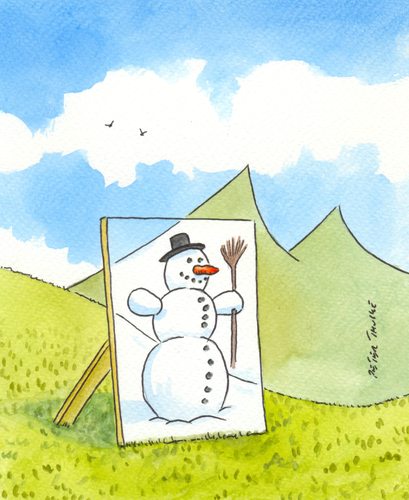 Cartoon: schnee (medium) by Peter Thulke tagged schnee,klima,schnee,klima
