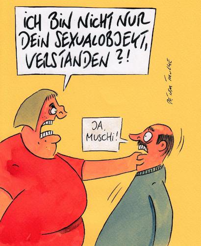 Cartoon: sexualobjekt (medium) by Peter Thulke tagged sexualobjekt,sexualobjekt