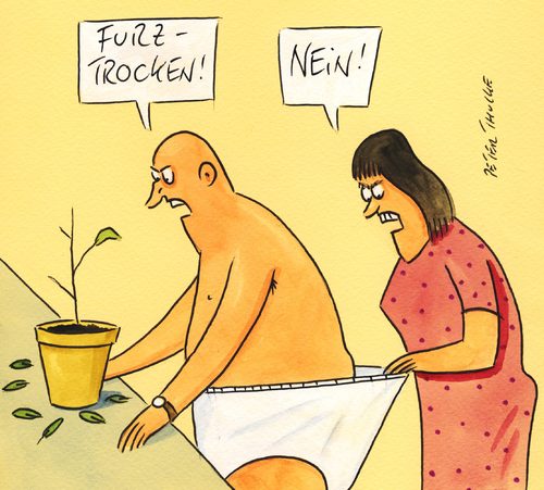 Cartoon: trocken (medium) by Peter Thulke tagged ehe,ehe