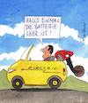 Cartoon: aussenborder (small) by Peter Thulke tagged auto batterie