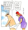 Cartoon: bremsspur (small) by Peter Thulke tagged eklig