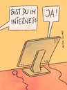 Cartoon: internet (small) by Peter Thulke tagged internet