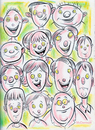 Cartoon: Cartoon Faces (small) by Cartoons and Illustrations by Jim McDermott tagged faces sketchbook