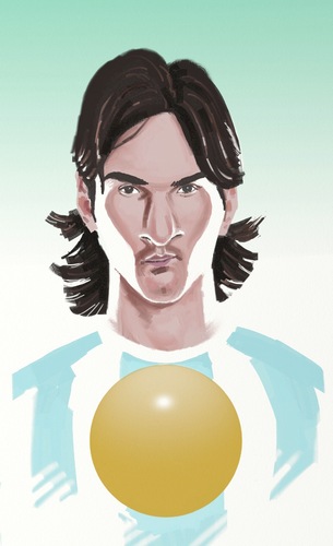 Cartoon: Messi (medium) by sanjuan tagged messi,lionel,argentina,futbol,sports