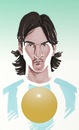 Cartoon: Messi (small) by sanjuan tagged messi lionel argentina futbol sports