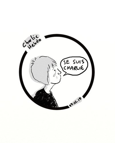 Cartoon: charlie hebdo (medium) by adimizi tagged hebdo,charlie