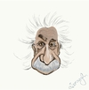Cartoon: Einstein (small) by duygu saracoglu tagged einstein