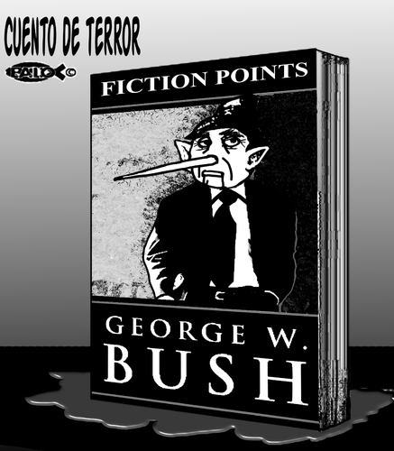 Cartoon: El libro de Bush (medium) by Empapelador tagged bush,usa