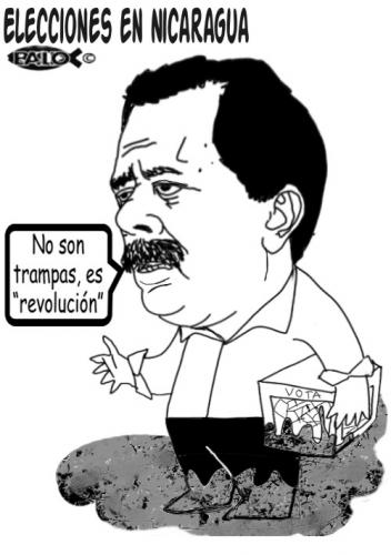 Cartoon: Elecciones en Nicaragua (medium) by Empapelador tagged america,latina