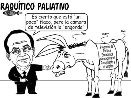 Cartoon: Raquitico paliativo (medium) by Empapelador tagged mexico,economia