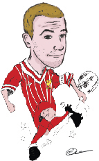 Cartoon: Me! (medium) by AndyWilliams tagged footballer,self,portrait,caricature,footy,soccer,liverpool,andy,andrew,williams,artist,sport,player,club,fc,red,kit