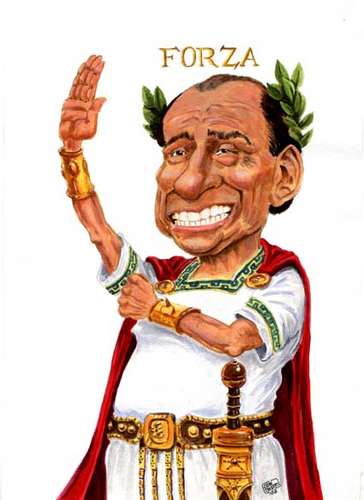 Cartoon: Berlusconi (medium) by jean gouders cartoons tagged berlusconi,populist,jean,gouders
