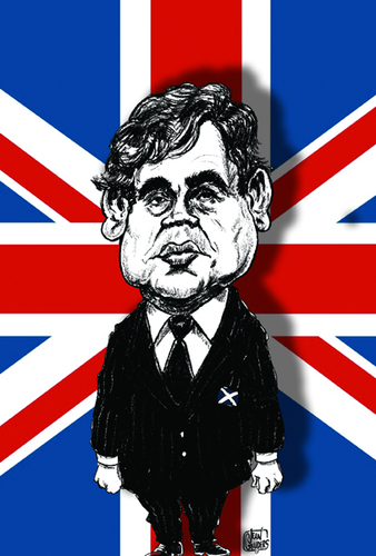 Cartoon: Gordon Brown (medium) by jean gouders cartoons tagged labour,brown,jean,gouders