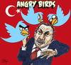 Cartoon: Angry birds Turkey (small) by jean gouders cartoons tagged erdogan turkey twitter