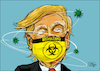 Cartoon: bio hazard (small) by jean gouders cartoons tagged trump,corona,usa,crisis