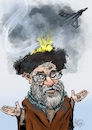 Cartoon: Israel bombs Iran (small) by jean gouders cartoons tagged israel,iran,attack