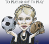 Cartoon: toplay or not to play (small) by jean gouders cartoons tagged football,timochenko
