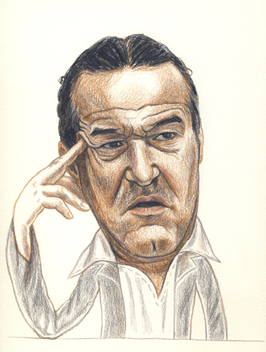 Cartoon: Gigi Becali - Steaua patron (medium) by Otilia Bors tagged becali,gigi