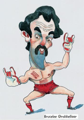 Cartoon: BruceLee Grobbelaar (medium) by paktoons tagged caricature,pak,grobbelaar