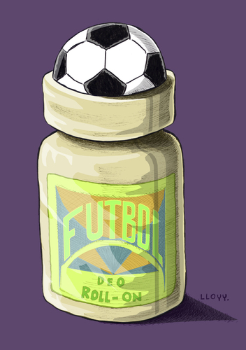 Cartoon: Deo Roll on (medium) by lloyy tagged soccer