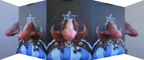 Cartoon: Gerarld Depardieu  Panoramic (medium) by lloyy tagged gerarld,depardieu,nose,obelix,famous,people,actor