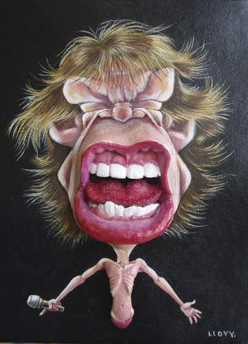 Cartoon: Mick Jagger (medium) by lloyy tagged mick,jagger,singer,rock,and,roll,famous,people
