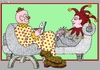 Cartoon: April Fools Day (small) by srba tagged april,clown,joke,psychology