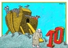 Cartoon: Digital Age (small) by srba tagged noe,ark,digital,numbers,animals,bible