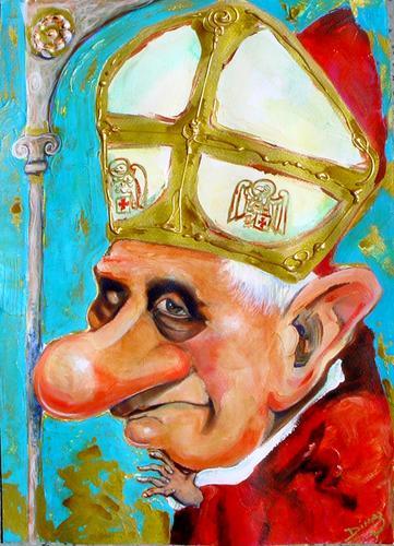 Cartoon: Benedicto XVI (medium) by dimaz_restivo tagged religion