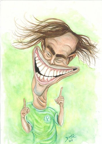 Cartoon: Valdivia- football player (medium) by dimaz_restivo tagged valdivia