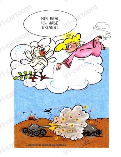 Cartoon: Friedenstaube (medium) by irlcartoons tagged friedenstaube,krieg,frieden,panzer,waffen,militär,angst,engel,urlaub,unruhen