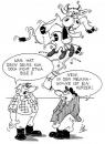 Cartoon: BSE ind der Melkmaschine (small) by irlcartoons tagged bauer,farmer,kuh,cow,kurzschluß,stall,milch,milk,bse,mcd,melken,health,gesundheit