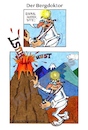 Cartoon: Der Bergdoktor (small) by irlcartoons tagged bergdoktor,berge,arzt,gesundheit,tv,fernsehen,zdf,vulkan,wortwitz,irlcartoons,mediziner,diagnose,husten,österreich,humor,tirol,alpen