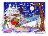 Cartoon: Stille Nacht (small) by irlcartoons tagged weihnachten,schneemann,winter,wichtel,elfen,elf,christmas,schneelandschaft,schnee,sternennacht,schneeflocken,dezember,mond,sterne,christmastime,weihnachtszeit,love,liebe,fest,festtage,feiertag