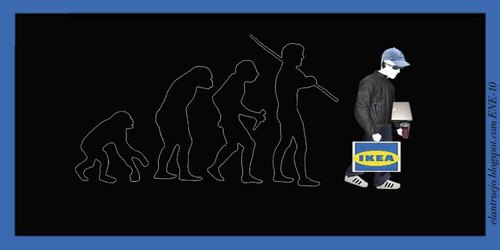 Cartoon: Evolucion (medium) by german ferrero tagged marcas,antruejo,evolucion,consumo,capitalismo