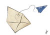 Cartoon: mail (small) by german ferrero tagged mail,correo,postal,cielo,avion,de,papel,paper,plane,antruejo,ger