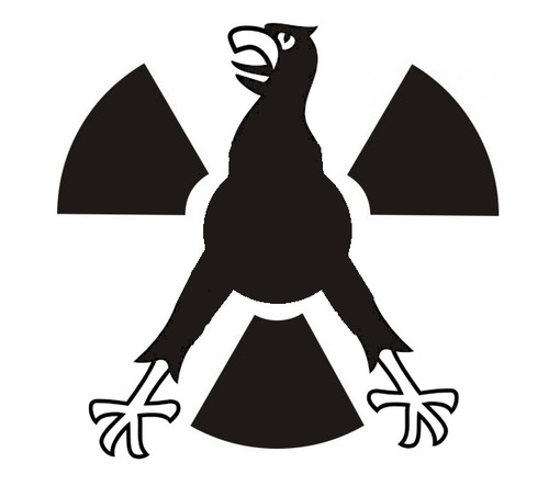 Cartoon: Atomadler (medium) by Paramantus tagged atomkraft,atomlobby,atom,regierung,bundestag,adler,castor
