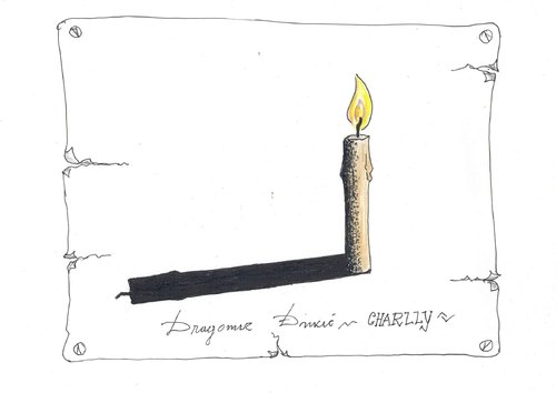 Cartoon: candle (medium) by charlly tagged candle