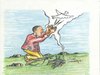 Cartoon: peacemaker (small) by charlly tagged pigeon