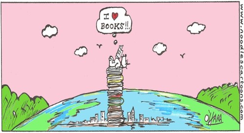 Cartoon: Hamish loves books!.. (medium) by noodles cartoons tagged dog,scotty,hamish,books,york,new