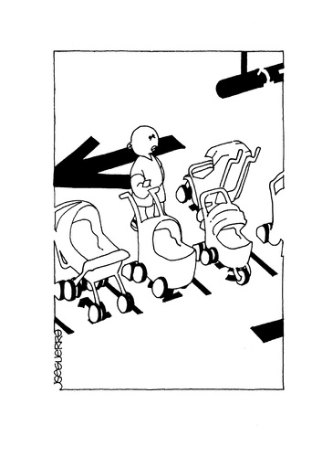 Cartoon: Stroller Park (medium) by Seguerra tagged kids