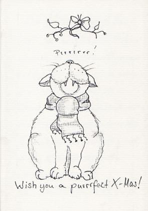 Cartoon: purrfect. (medium) by vampiri tagged cat
